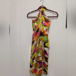 Emilio pucci multicolor silk dress